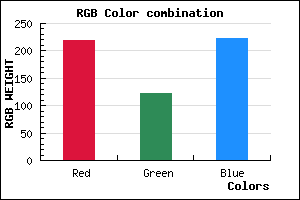 rgb background color #DB7BDF mixer