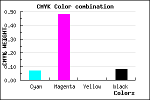 #DB7BEB color CMYK mixer