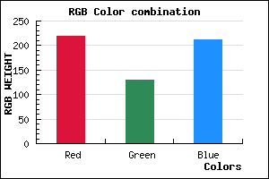 rgb background color #DB82D3 mixer