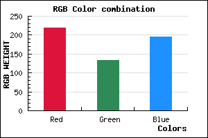 rgb background color #DB85C3 mixer