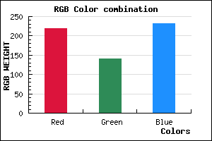 rgb background color #DB8CE8 mixer