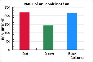 rgb background color #DB8ED6 mixer