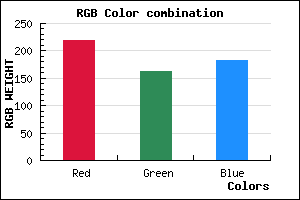 rgb background color #DBA2B7 mixer