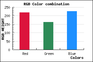 rgb background color #DBA2E2 mixer