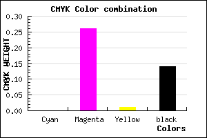 #DBA3D8 color CMYK mixer