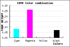 #DBB0EE color CMYK mixer