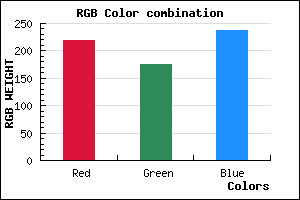 rgb background color #DBB0EE mixer
