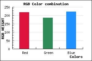 rgb background color #DBBADE mixer