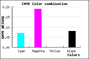 #DBBFEB color CMYK mixer
