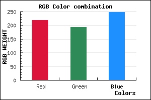 rgb background color #DBC1F9 mixer