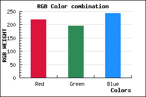 rgb background color #DBC3F3 mixer
