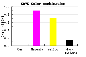 #DB1641 color CMYK mixer
