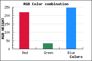 rgb background color #DB21F7 mixer