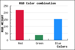 rgb background color #DB2499 mixer