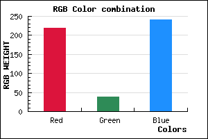 rgb background color #DB27F1 mixer