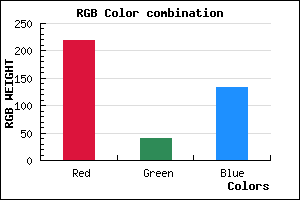 rgb background color #DB2886 mixer