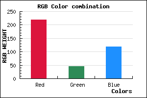 rgb background color #DB2D77 mixer