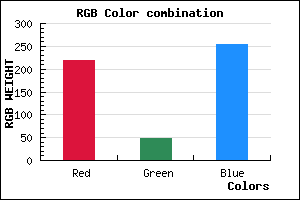 rgb background color #DB31FF mixer