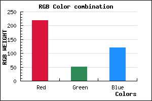 rgb background color #DB3379 mixer