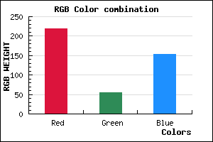 rgb background color #DB3699 mixer