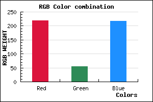 rgb background color #DB36DA mixer