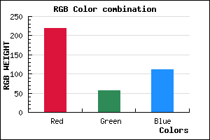 rgb background color #DB3970 mixer
