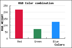 rgb background color #DB487E mixer