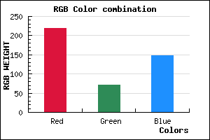 rgb background color #DB4893 mixer