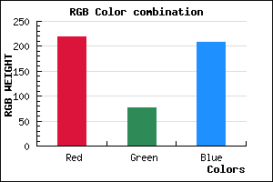 rgb background color #DB4CD0 mixer