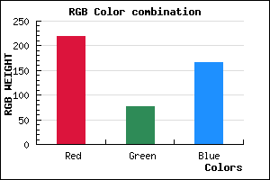rgb background color #DB4DA6 mixer