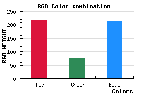 rgb background color #DB4DD8 mixer