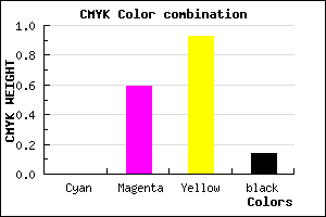 #DB590F color CMYK mixer