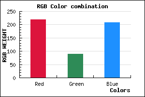 rgb background color #DB5AD0 mixer
