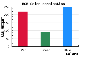 rgb background color #DB5AFA mixer