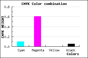 #DB5FF3 color CMYK mixer