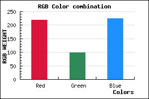 rgb background color #DB62E0 mixer