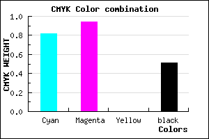 #16087C color CMYK mixer