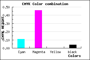 #DC84F6 color CMYK mixer