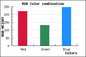 rgb background color #DC84F6 mixer