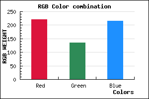 rgb background color #DC87D7 mixer
