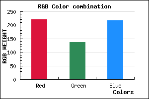 rgb background color #DC89D9 mixer