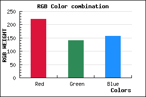 rgb background color #DC8D9D mixer