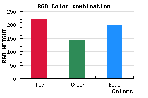 rgb background color #DC90C6 mixer