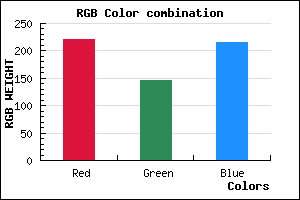 rgb background color #DC92D8 mixer