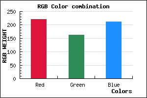 rgb background color #DCA2D3 mixer