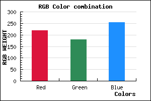 rgb background color #DCB4FD mixer