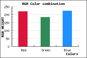 rgb background color #DCB8E0 mixer