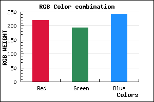 rgb background color #DCC1F3 mixer