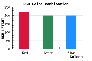 rgb background color #DCC7C7 mixer
