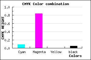 #DC27F1 color CMYK mixer